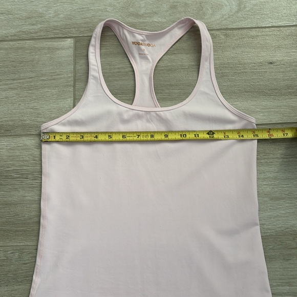 Yogasmoga Light Pink Racerback Tank Top Size 8 - Picture 9 of 11
